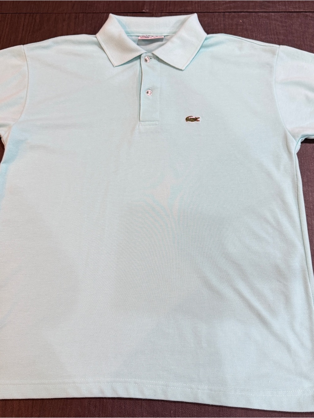 Lacoste Men's Mint Green Short-Sleeve Cotton Polo Sz L
